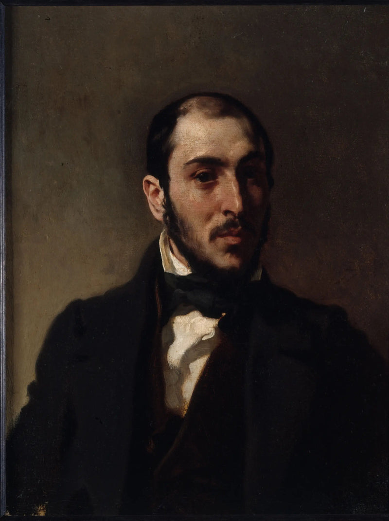 Portret van Eugène Laval (1818-1896), architect - Eugène Delacroix