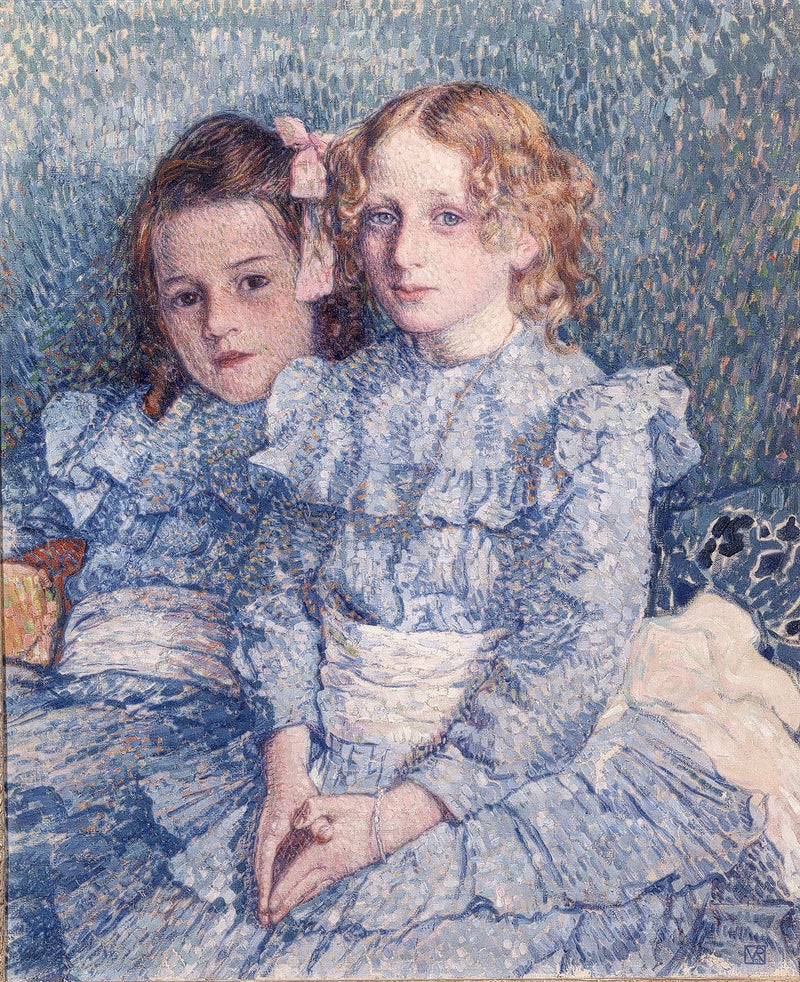 Portret van Hélène en Michètte Guinotte - Théo van Rysselberghe