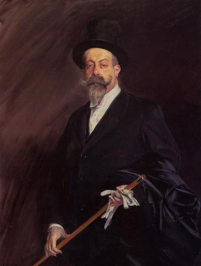 Portret van Henri Gauthier Villars, alias Willy - Giovanni Boldini