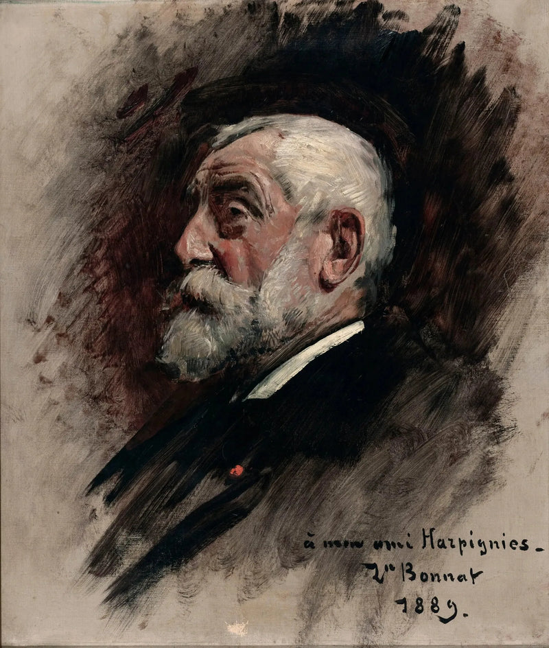 Portret van Henri Harpignies - Léon Bonnat