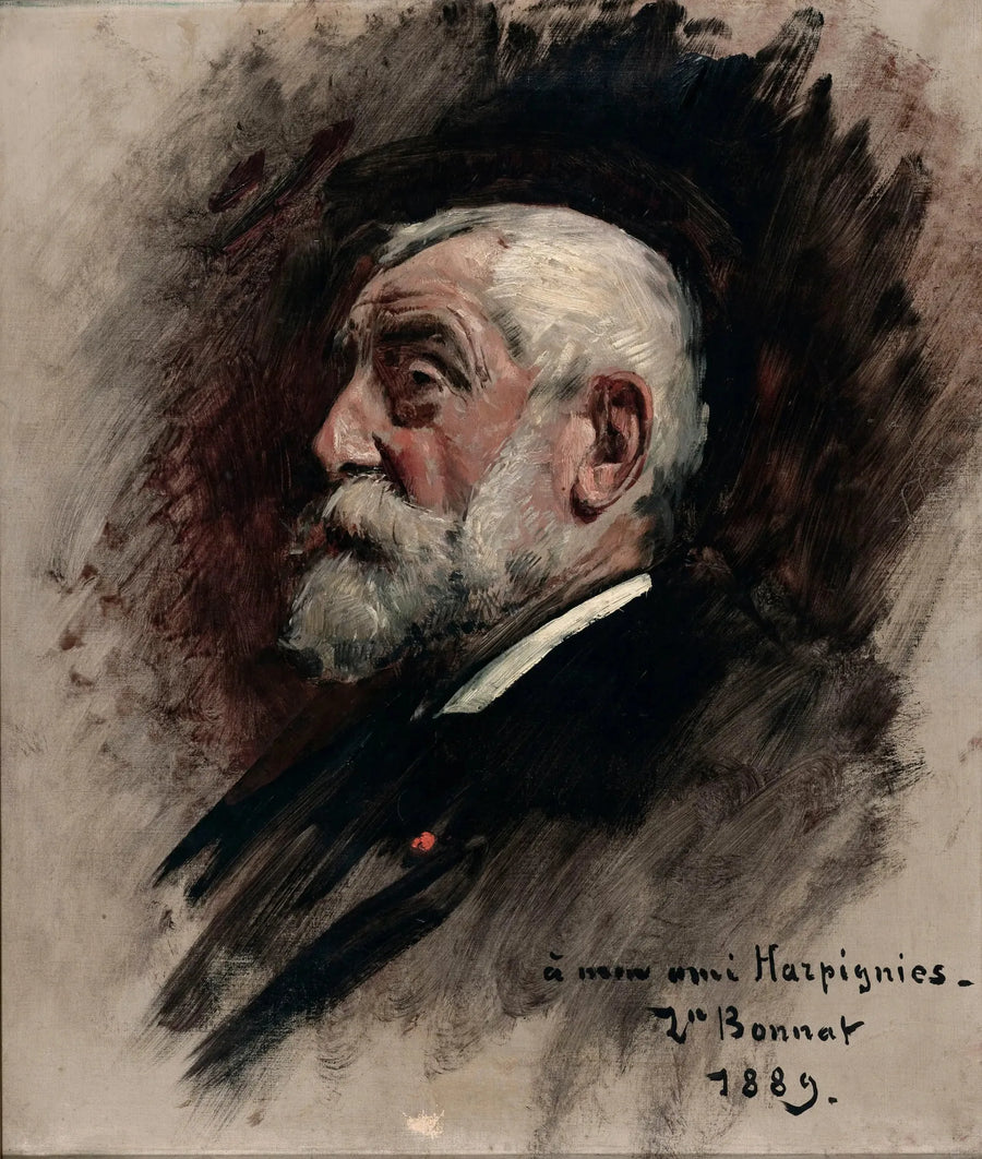 Portret van Henri Harpignies - Léon Bonnat