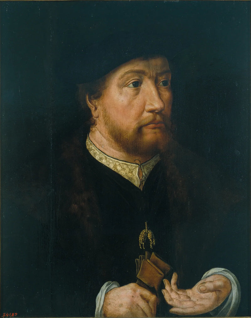 Portret van Hendrik III, graaf van Nassau - Jan Gossaert