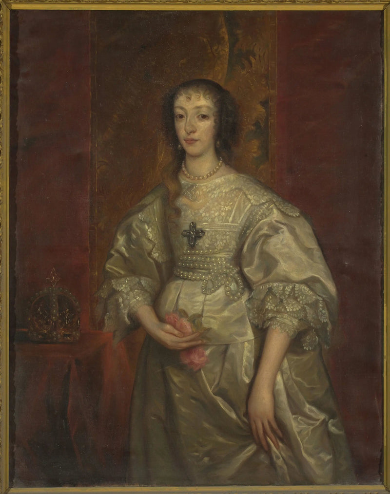 Portret van Henriette Marie (1609-1699), koningin van Engeland - Antoine van Dyck

Source:
Portrait d'Henriette Marie (1609-1699), reine d'Angleterre - Antoine van Dyck