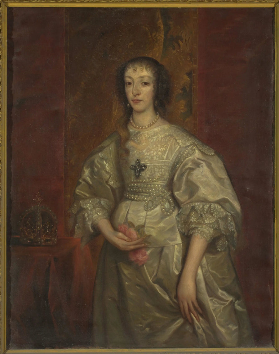 Portret van Henriette Marie (1609-1699), koningin van Engeland - Antoine van Dyck

Source:
Portrait d'Henriette Marie (1609-1699), reine d'Angleterre - Antoine van Dyck