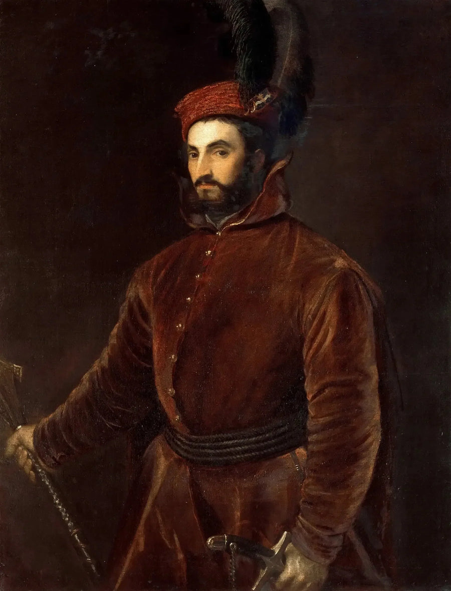 Portret van Hippolyte de Médicis - Titian