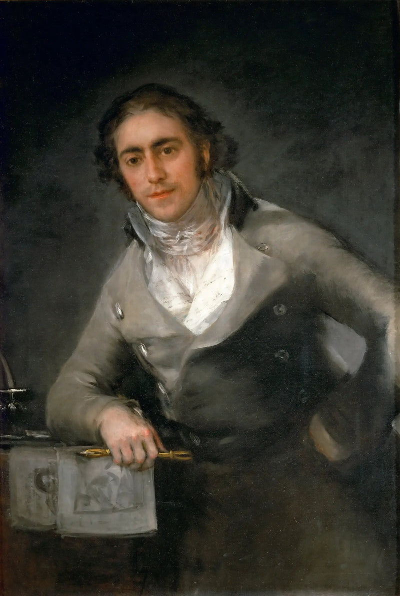 Portret van een man, ook wel Portret van Don Evaristo Pérez de Castro - Francisco de Goya