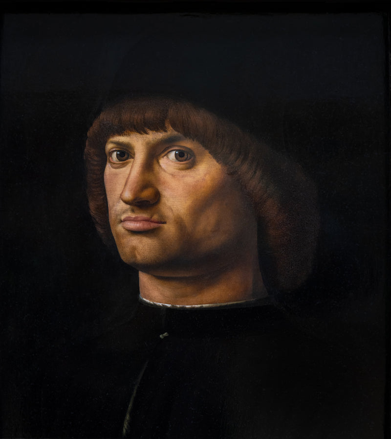 Portret van een man, bekend als de condottiere - Antonello de Messina