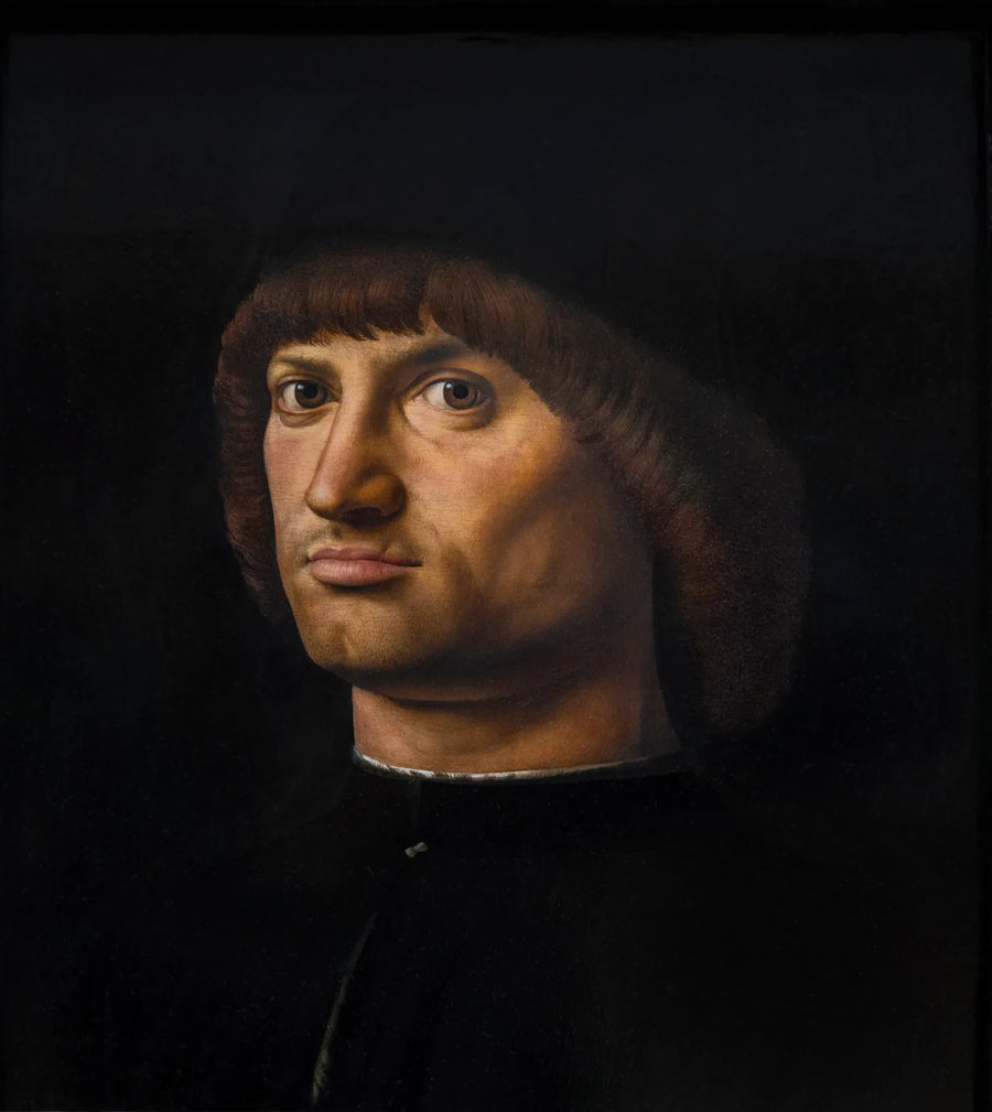 Portret van een man, bekend als de condottiere - Antonello de Messina