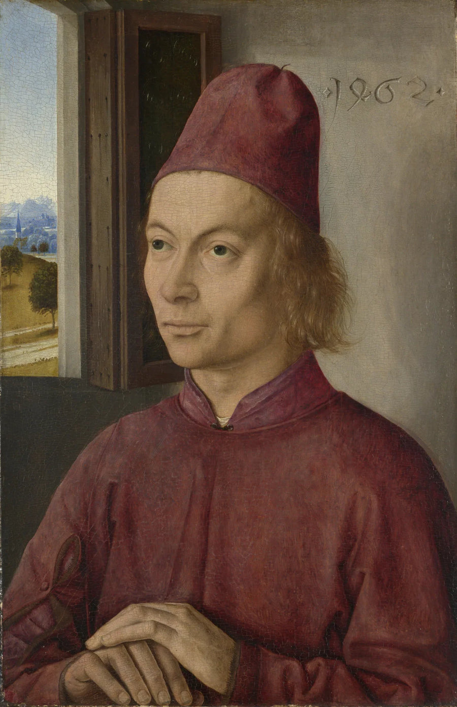 Portret van een man (Jan van Winckele?) - Dirk Bouts