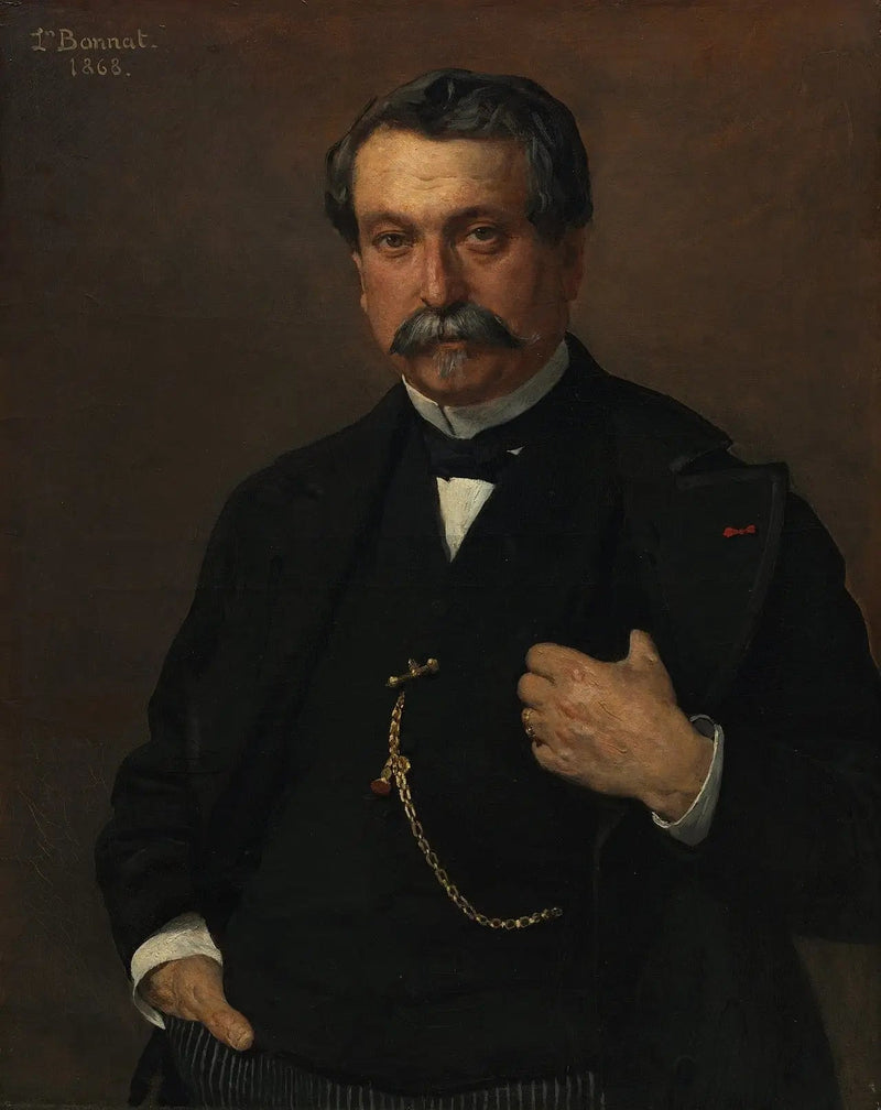 Portret van een man - Léon Bonnat