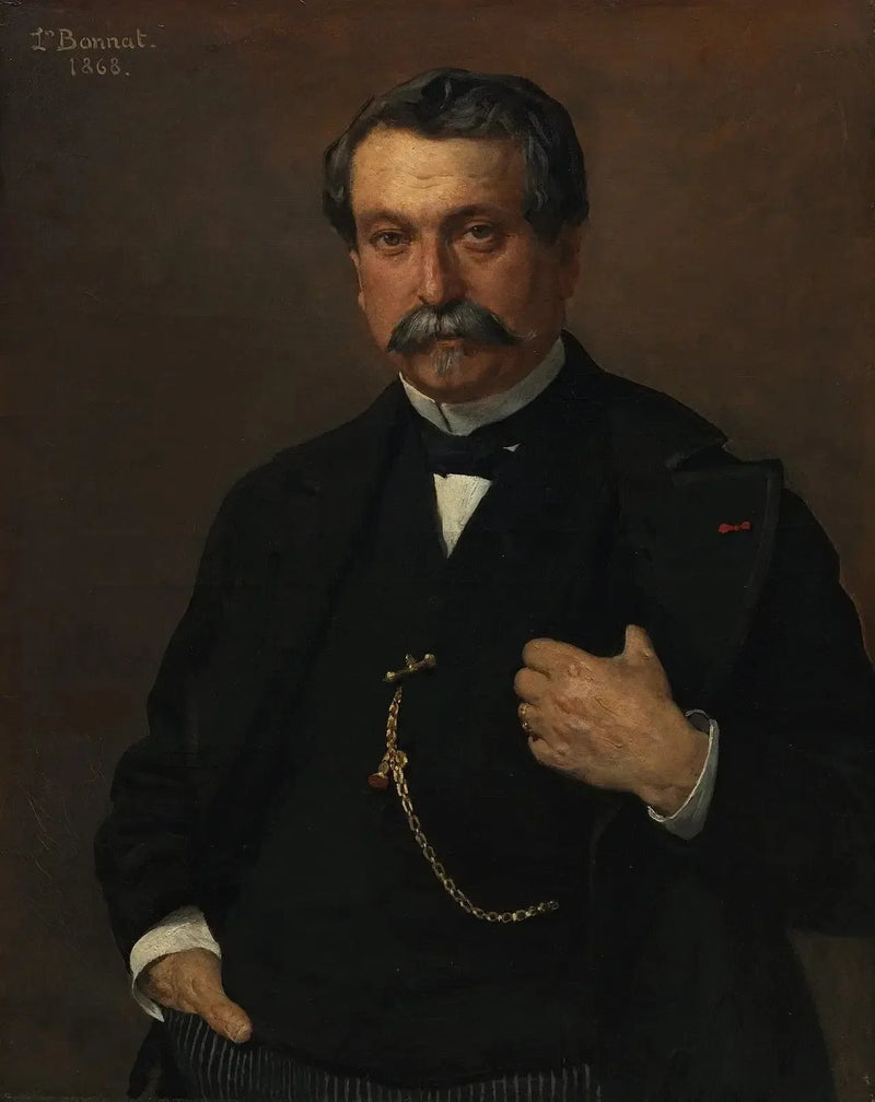 Portret van een man - Léon Bonnat