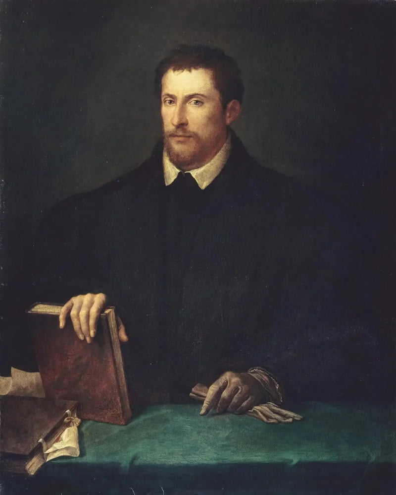 Portret van Ippolito Riminaldi - Titian