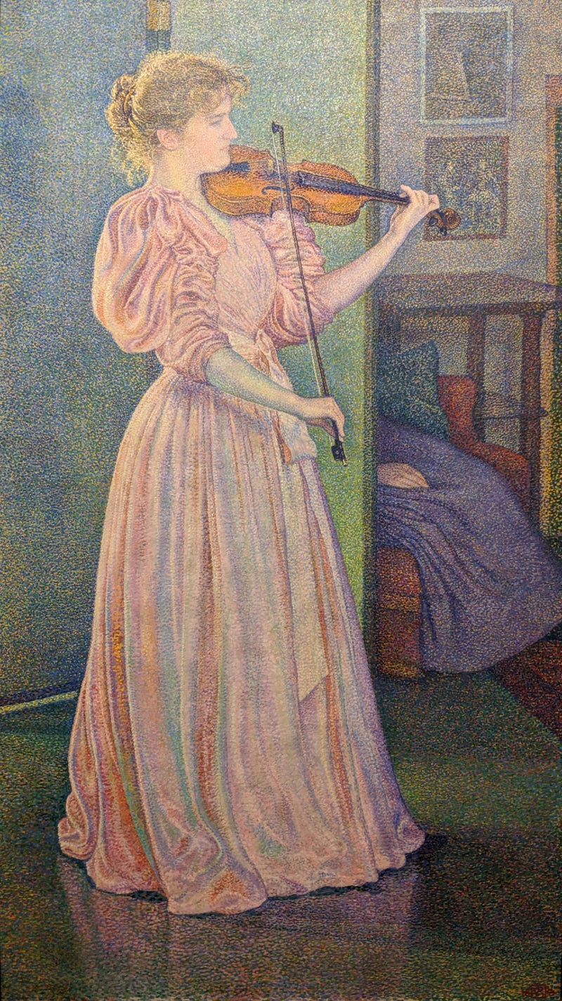 Portret van Irma Sèthe - Théo van Rysselberghe