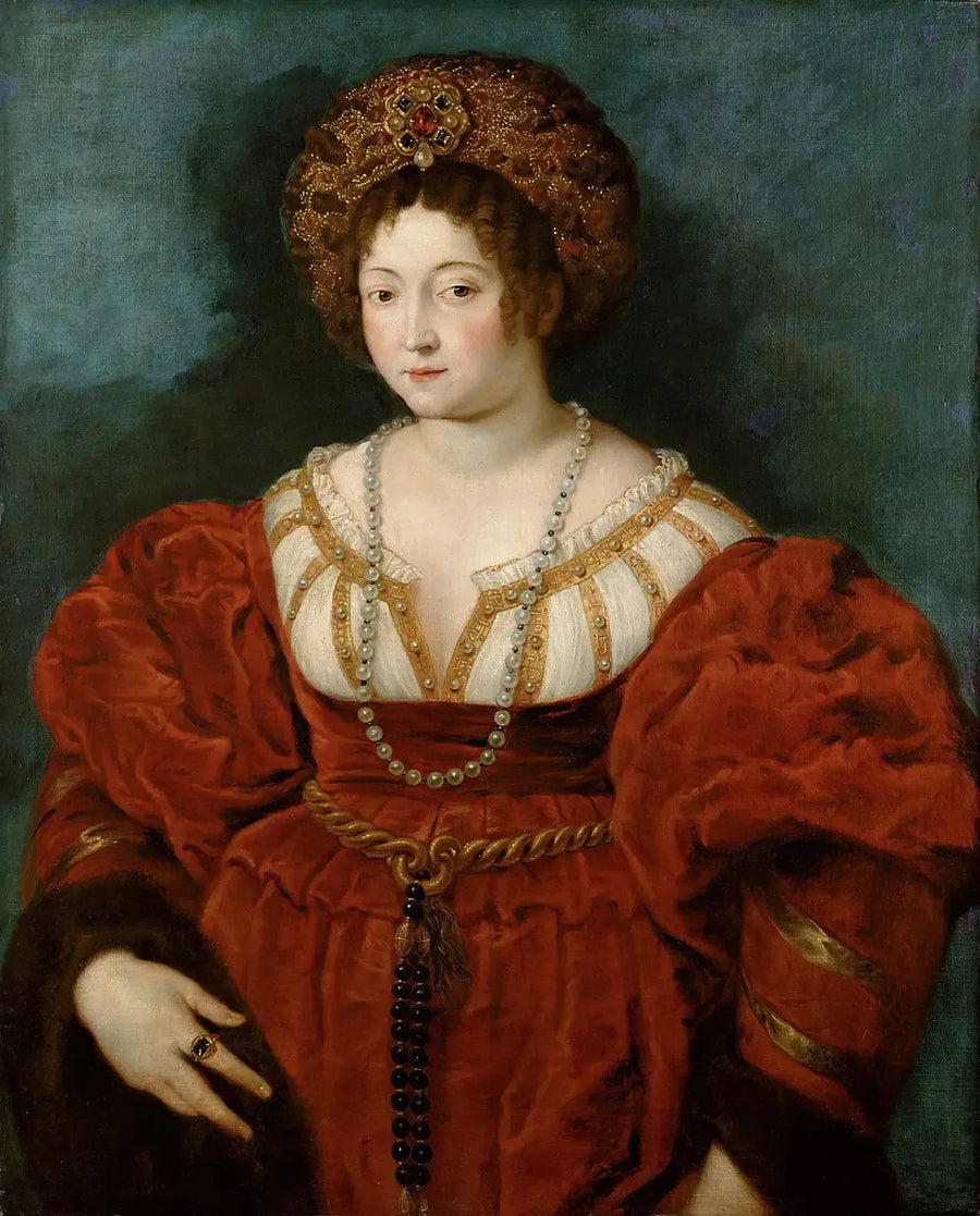 Portret van Isabelle d'Este - Peter Paul Rubens