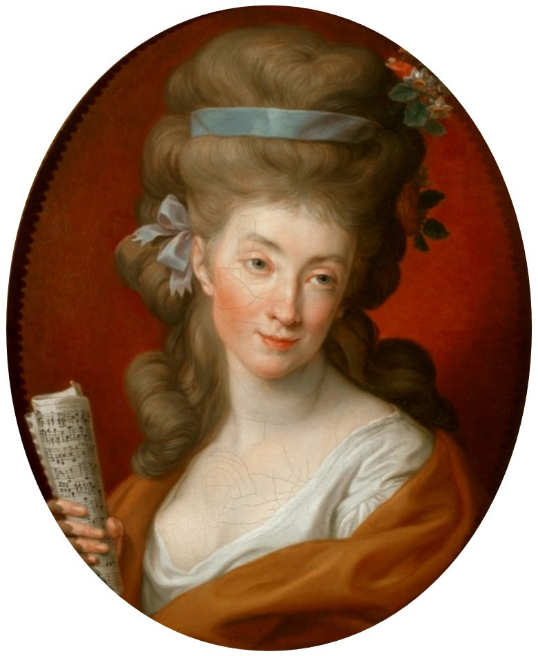 Portret van Izabela (Elżbieta) Potocka née Lubomirska en Polymnie. - Pompeo Batoni