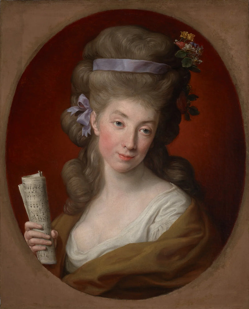 Portret van Izabela geboren Lubomirska, echtgenote van Ignacy Potocki (1755-1783) - Pompeo Batoni