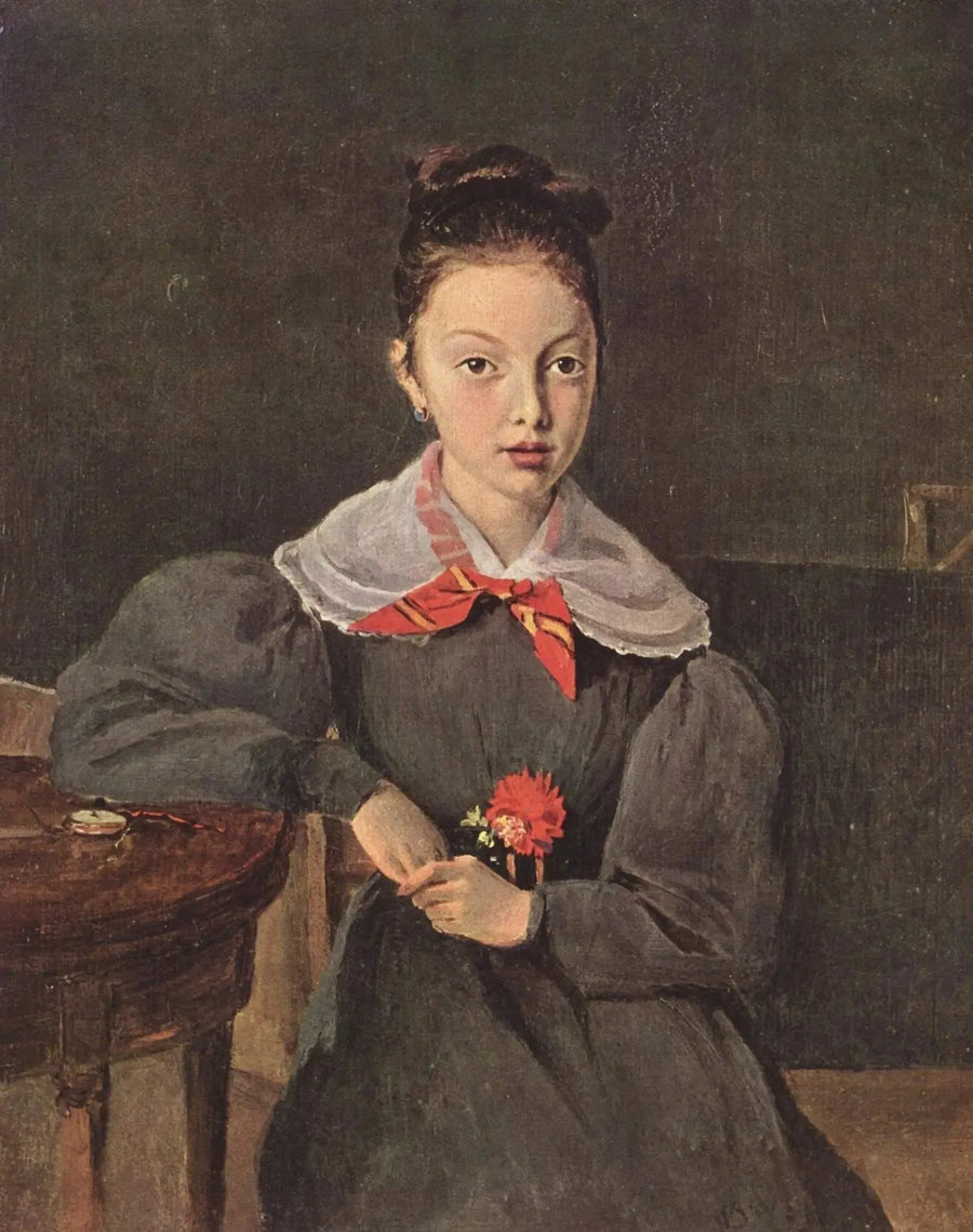 Portret van Octavie Sennegon - Jean-Baptiste Camille Corot