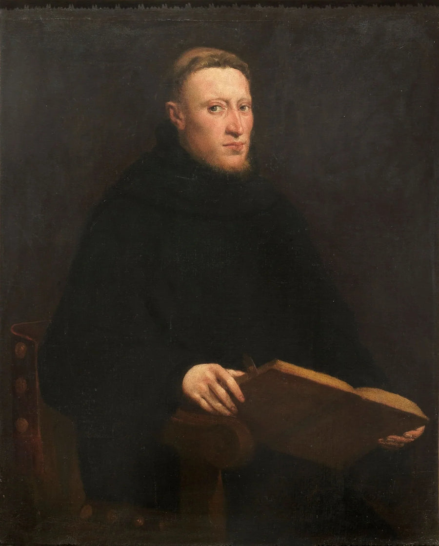 Portret van Onofrio Panvinio - Jacopo Tintoretto