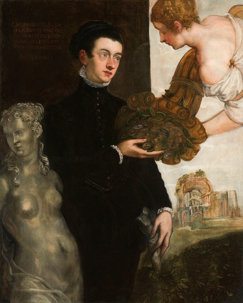 Portret van Ottavio Strada - Jacopo Tintoretto