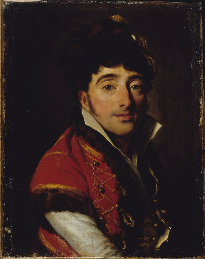 Portret van een acteur, in een rode jas met bontrand - Louis-Léopold Boilly

Source:
Portrait d'un acteur, en veste rouge bordée de fourrure - Louis-Léopold Boilly