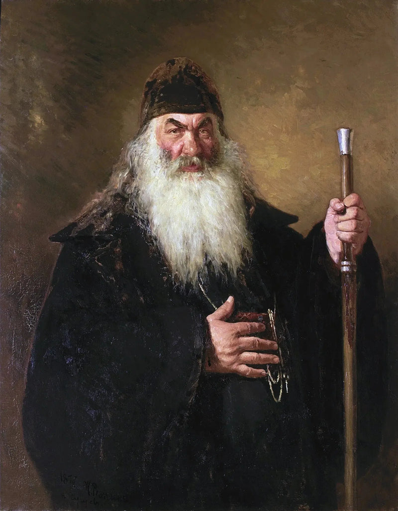 Portret van een aartsdiaken - Ilya Repin