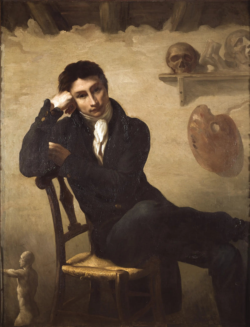 Portret van een kunstenaar in zijn atelier - Théodore Géricault