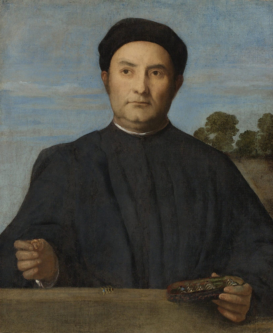 Portret van een juwelier - Lorenzo Lotto
