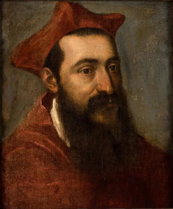 Portret van een kardinaal - Titian
