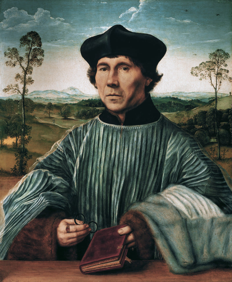Portret van een kanunnik. - Quentin Metsys