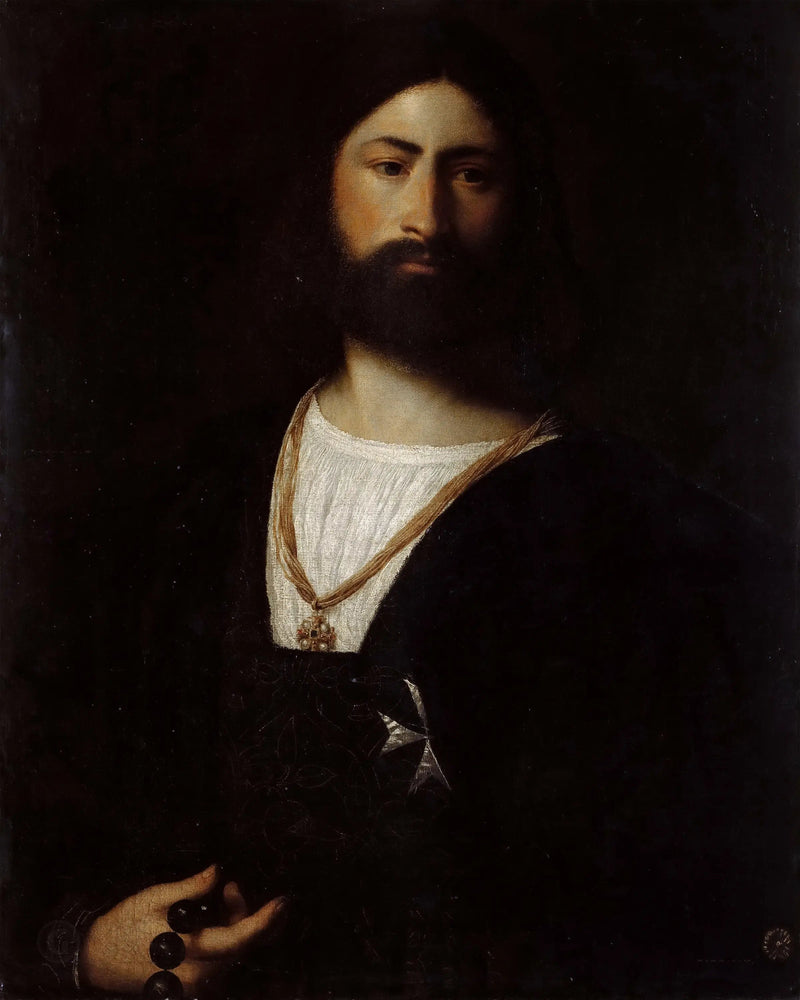 Portret van een ridder van Malta - Titian