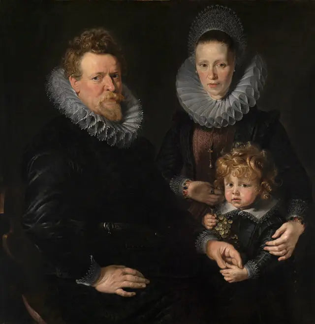 Portret van een getrouwd stel met een kind - Peter Paul Rubens