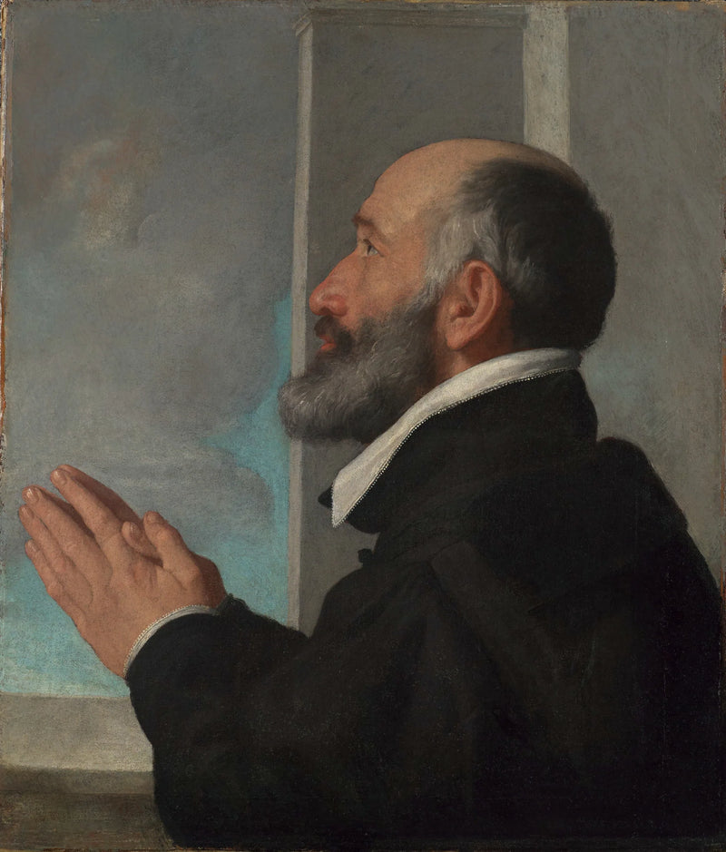 Portret van een donateur - Giovanni Battista Moroni