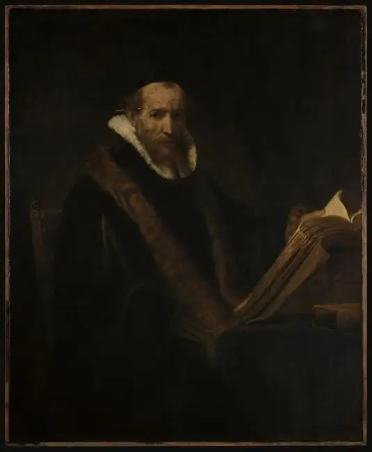 Portret van een geleerde aan zijn bureau (voorheen genaamd Lipse) - Rembrandt