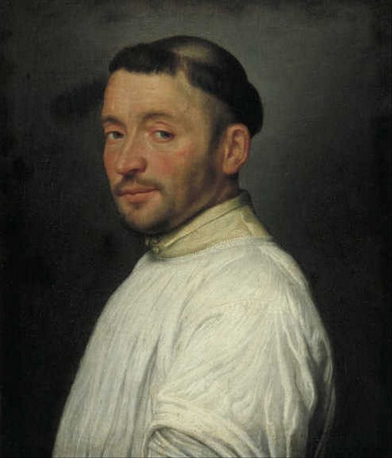 Portret van een Camaldulense broer - Giovanni Battista Moroni