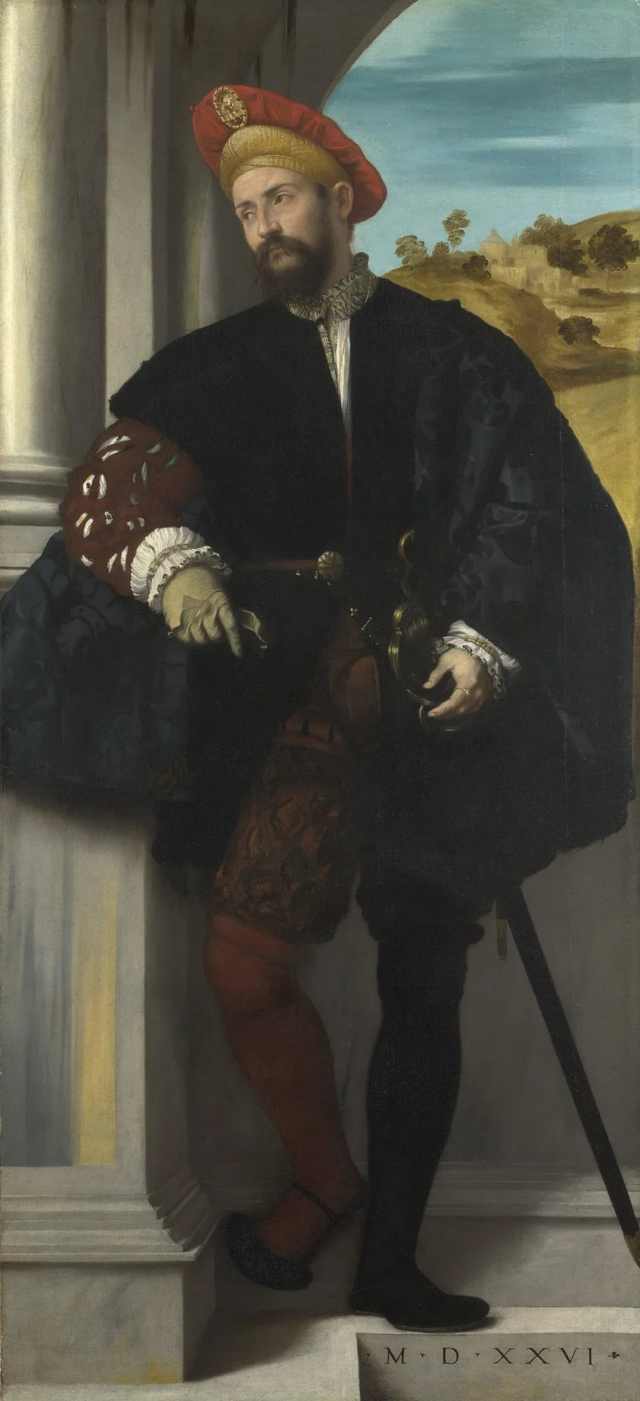 Portret van een edelman - Alessandro Bonvicino