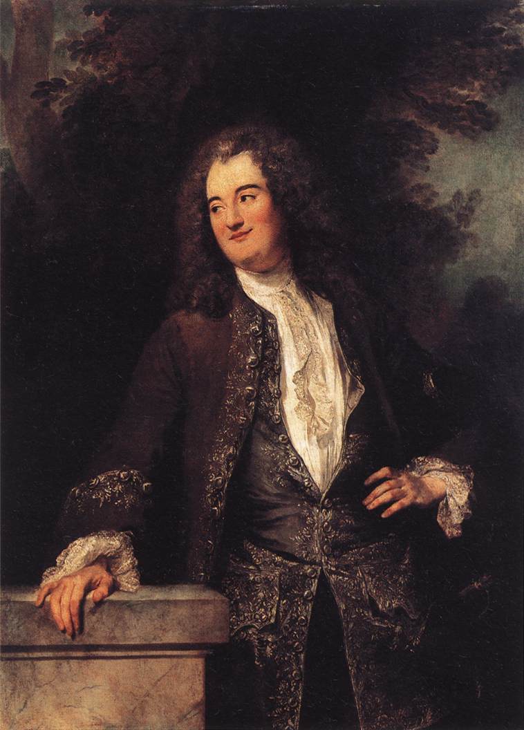 Portret van een edelman - Antoine Watteau