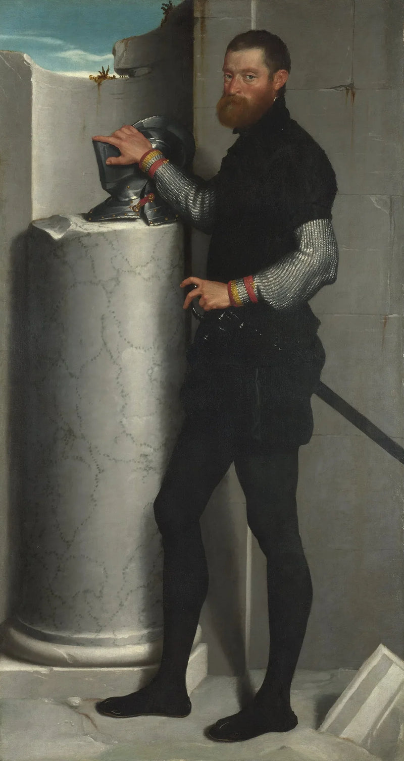 Portret van een edelman - Giovanni Battista Moroni