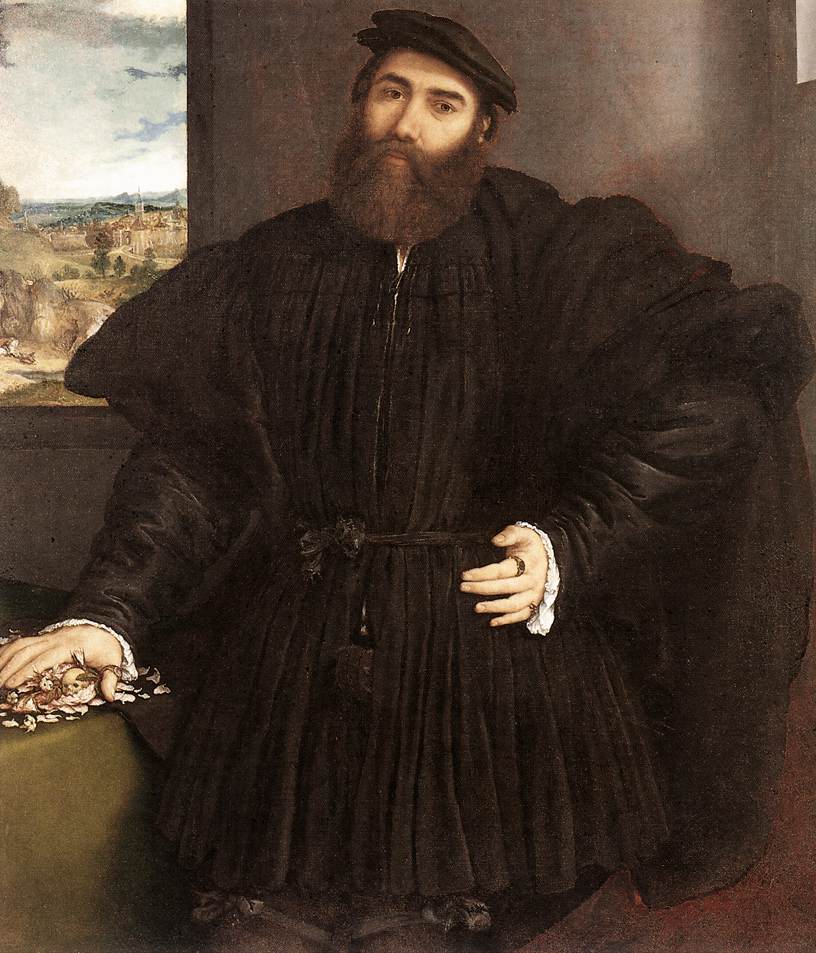 Portret van een edelman - Lorenzo Lotto