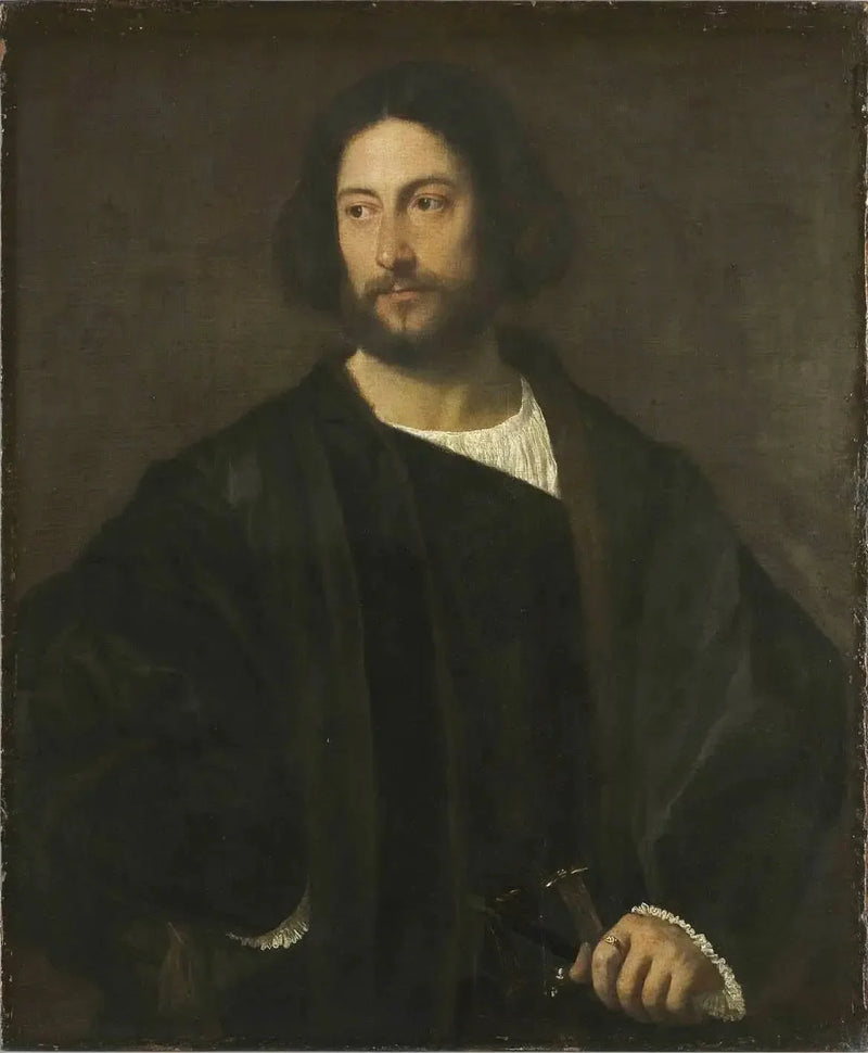 Portret van een edelman - Titian
