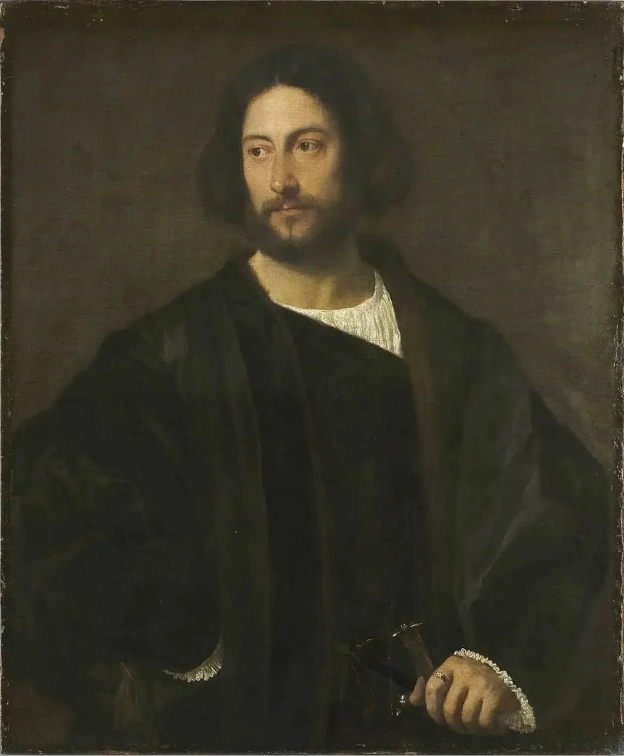 Portret van een edelman - Titian