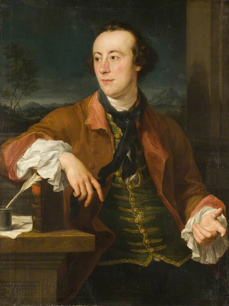 Portret van een edelman (traditioneel geïdentificeerd als Horatio Walpole, 1723–1809) - Pompeo Batoni
