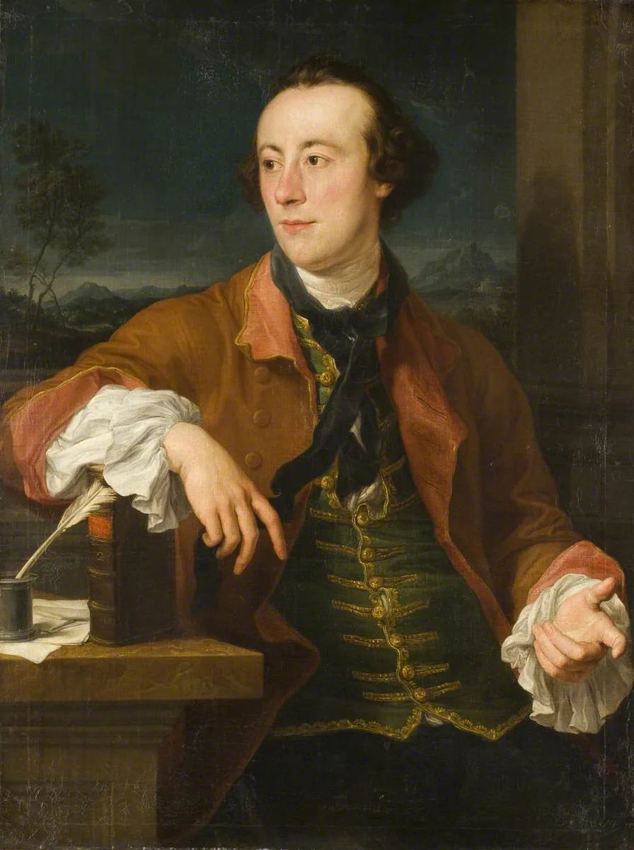Portret van een edelman (traditioneel geïdentificeerd als Horatio Walpole, 1723–1809) - Pompeo Batoni