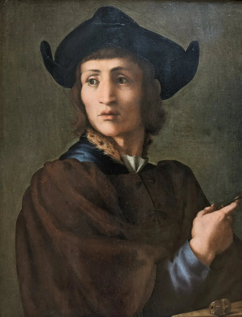Portret van een graveur in edelstenen - Pontormo