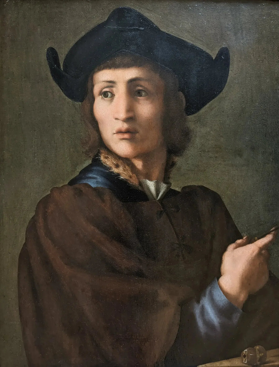 Portret van een graveur in edelstenen - Pontormo