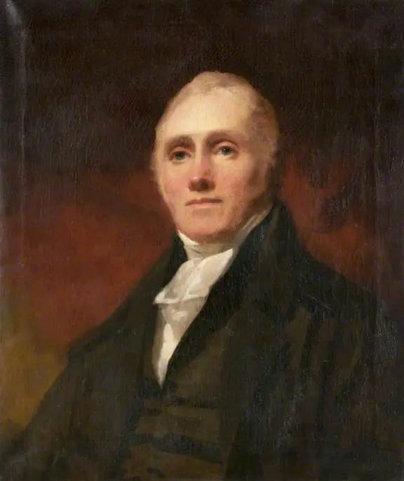 Portret van een man met een clericale kraag - Henry Raeburn