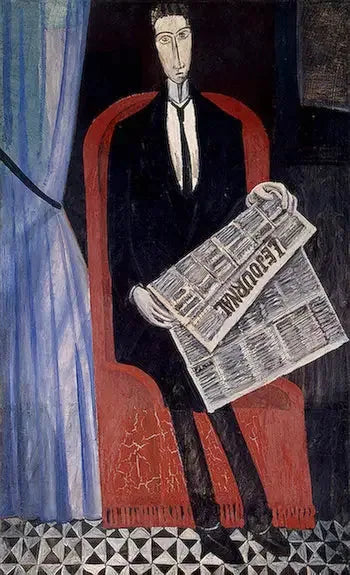 Portret van een man met een krant (Chevalier X) - André Derain

Source:
Portrait d'un homme au journal (Chevalier X) - André Derain