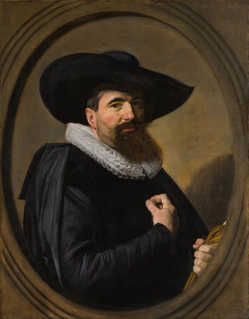 Portret van een man met hoed en kraag met kraagje - Frans Hals

Source:
Portrait d'un homme avec chapeau et col à collerette - Frans Hals