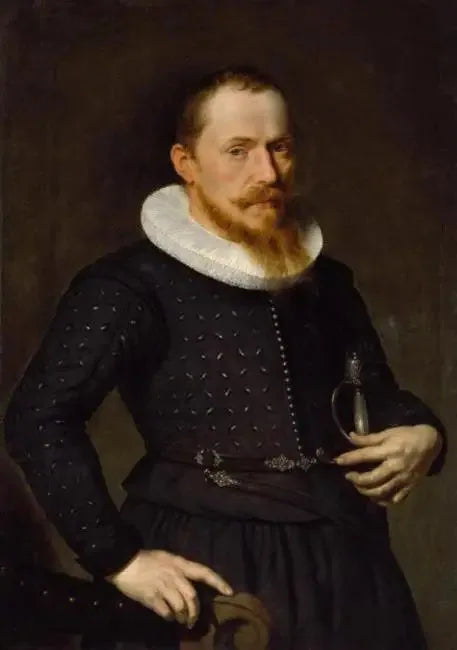 Portret van een man met een zwaard - Peter Paul Rubens