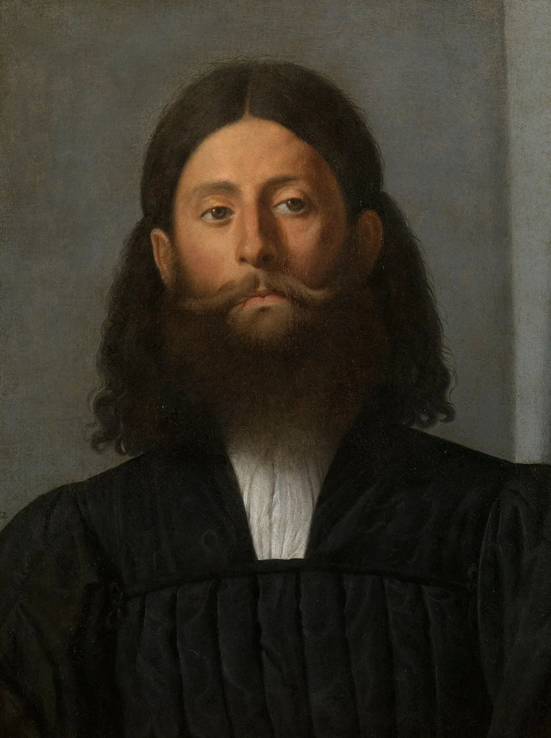 Portret van een baardige man - Lorenzo Lotto