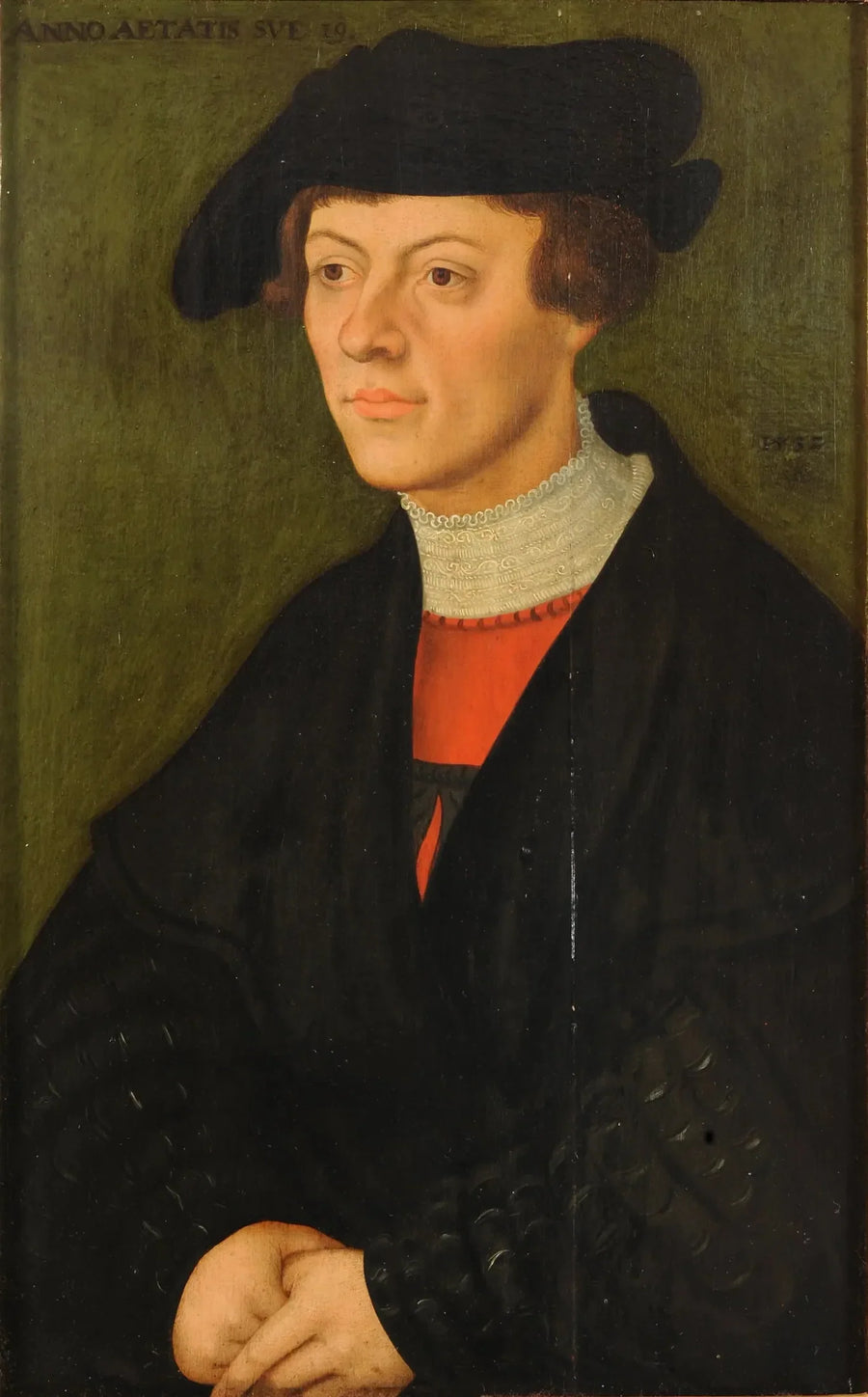 Portret van een 19-jarige man - Lucas Cranach de Oudere